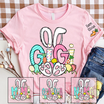 Easter Bunny Carrot Gigi And Kids LTP01 TShirt