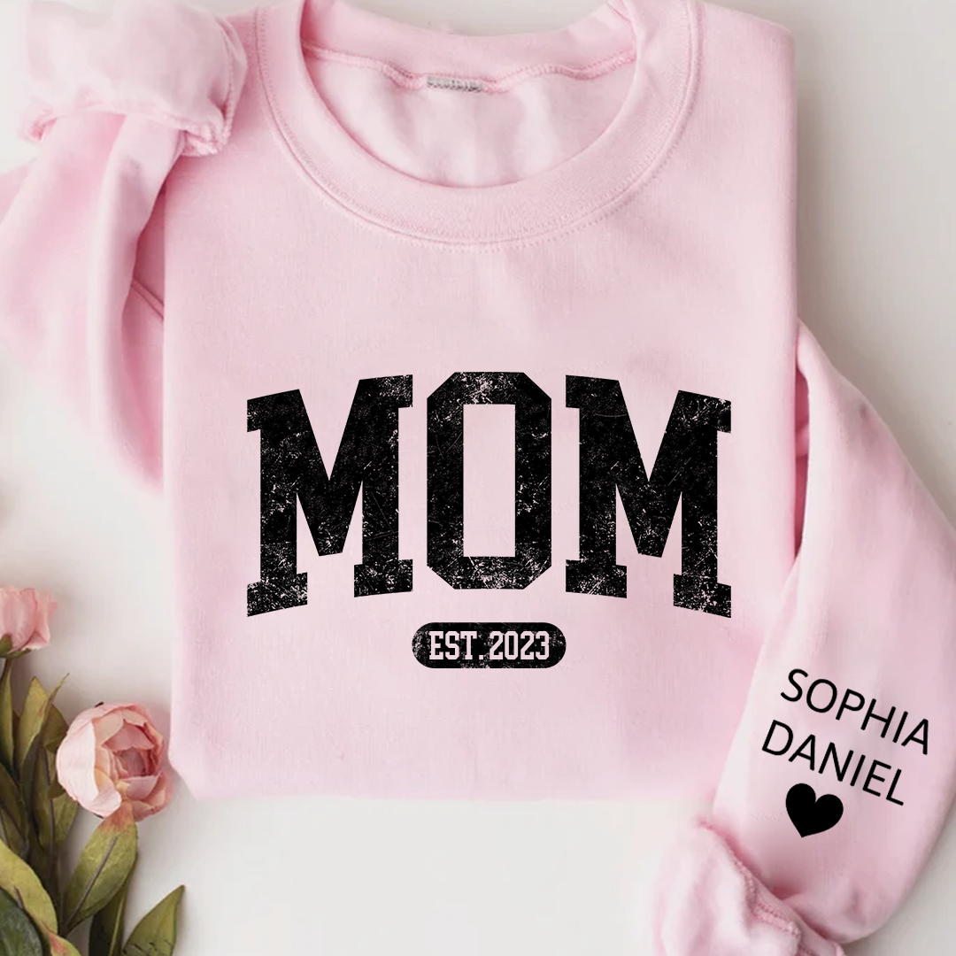 Personalize Mom, Mama, Mum, Mommy And Kids CTH01 Sweatshirt