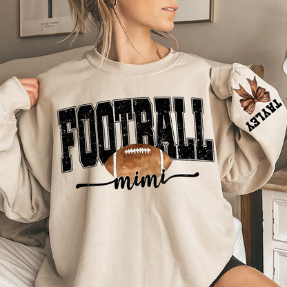 Personalized Football Mimi Sweatshirt With Grandma And Grandkids Names
