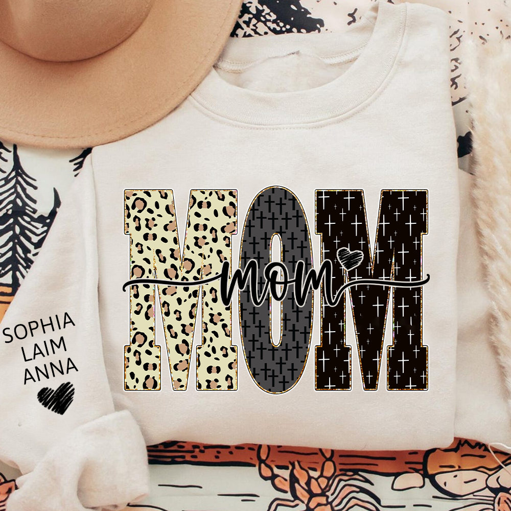Custom Bible Style Mom Sweatshirt – Personalized Gift for Mom, Mama, or Grandma with Grandkids’ Names