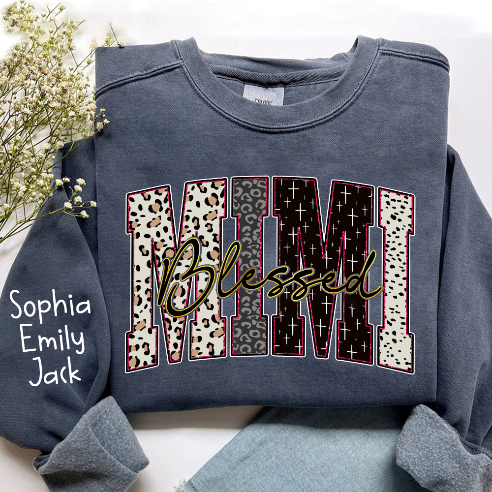 Leopard Bible Bundle, For Gift Grandma, Custom Grandma Name And Kids