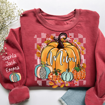 Custom Fall Pumpkin Nicknames for Mimi and Kids