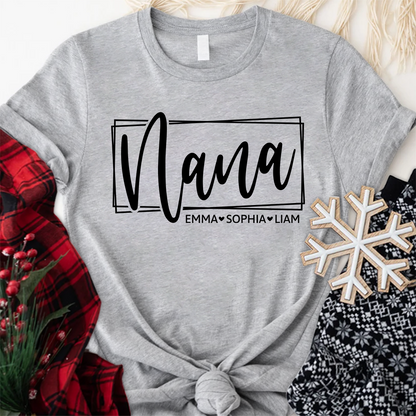Custom Nana And Grandkids T-Shirt