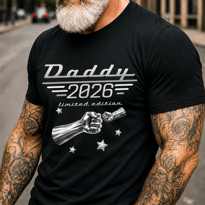 Dad Limited Edition T-Shirt – Personalized Fist Bump Design Gift for Father Papa Birthday Fathers Day