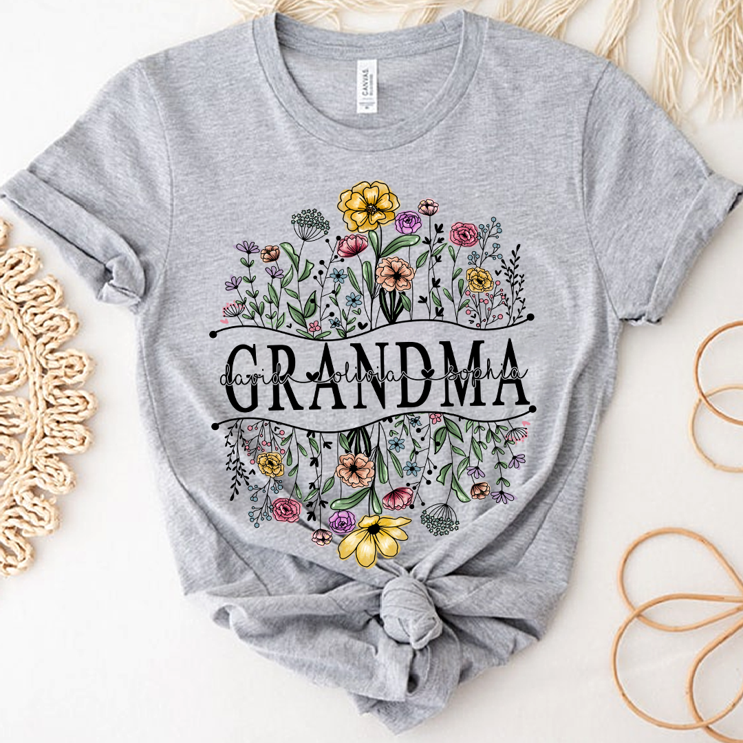 Wildflowers Sketch Grandma And Kids LTP01