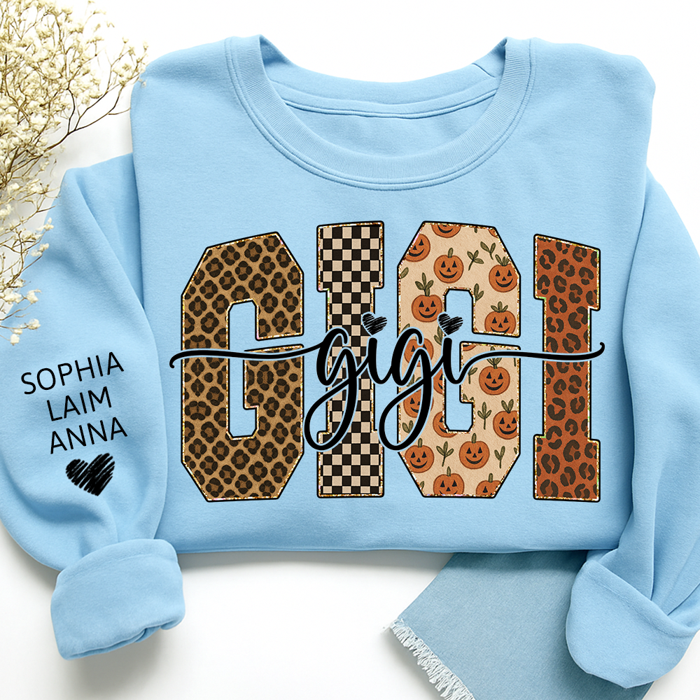 Bible Pumpkin Leopard Gigi Gifts, Custom Gifts for Gigi And Kids