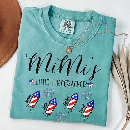 Comfort Colors® Mimi's Little Firecrackers 4th Of July, Custom Grandma With Kids TH