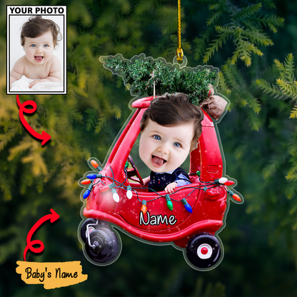 Personalized Acrylic Christmas Ornaments For Custom Car Trees Baby Photos