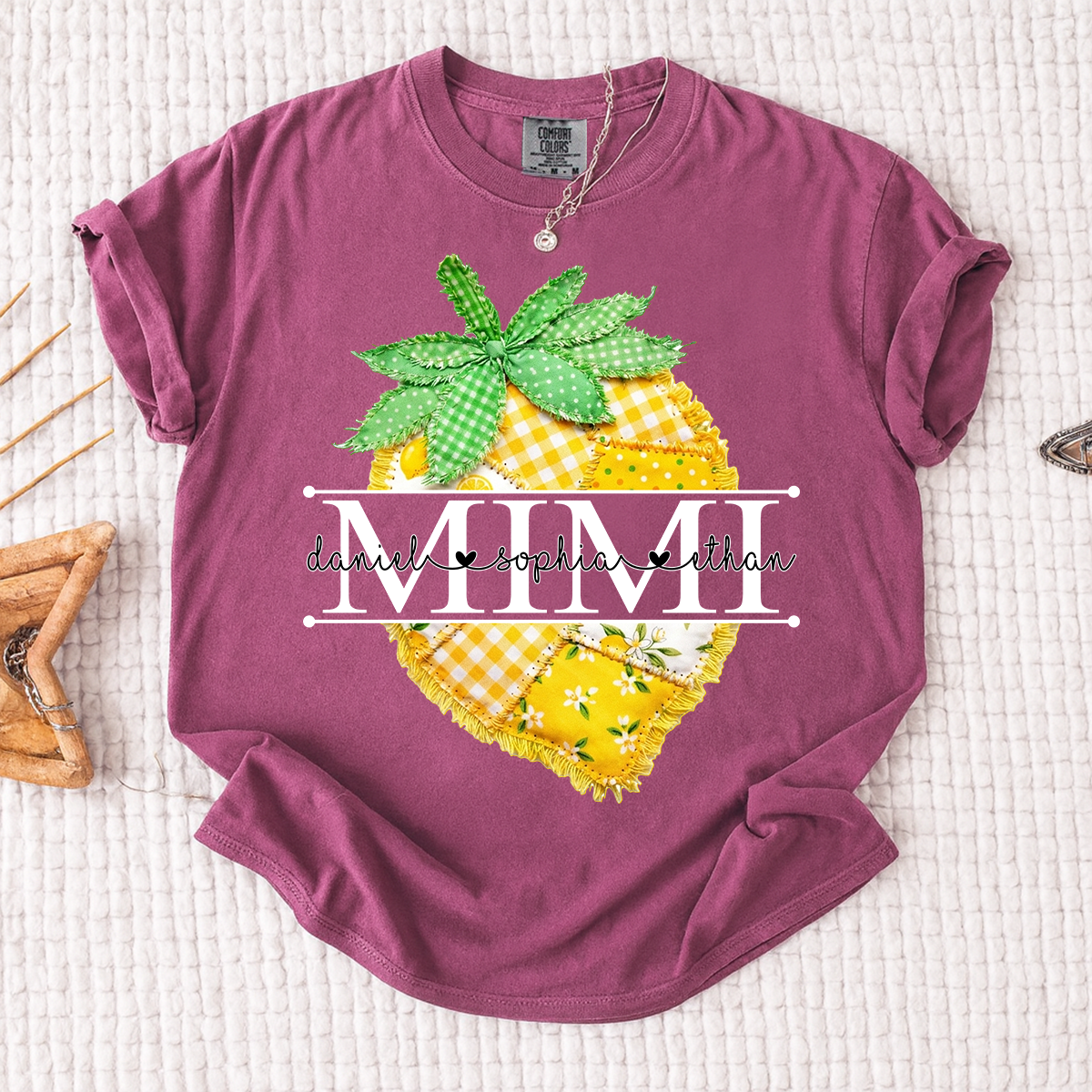 Comfort Colors® Personalized Mimi Lemon Shirt, Sweet Summer Fruit Grandma Gift