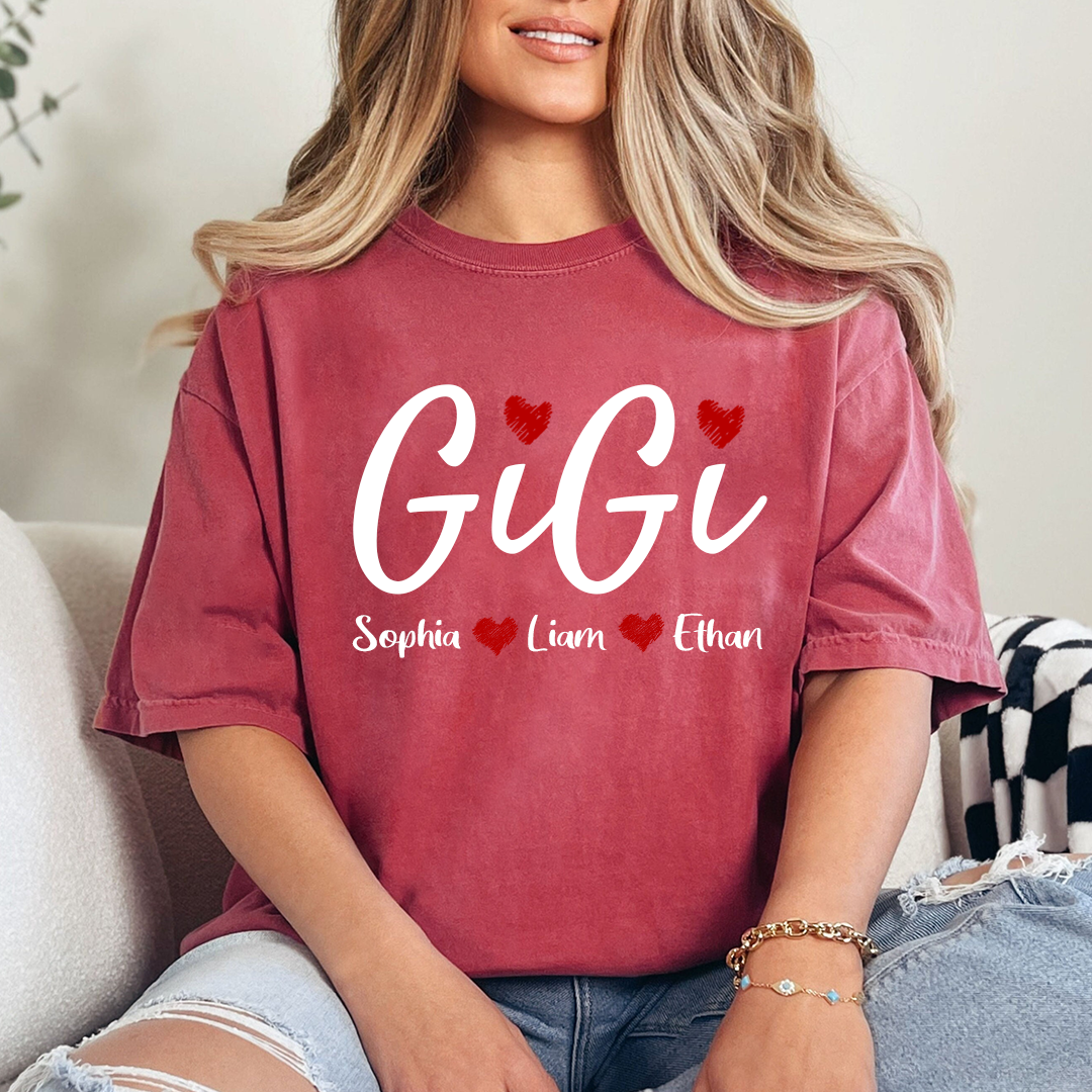 Comfort Colors® Personalized Grandma, Gift For Gigi Est And kids 2025