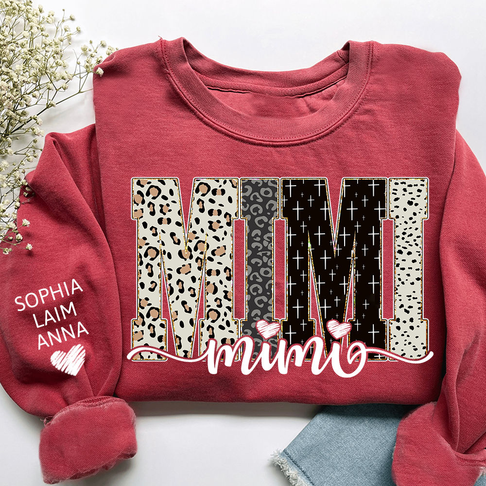Custom Mimi Sweatshirt Bible Style Design, Gifts for Gigi and Kids, Meaningful Gifts for Loved Ones