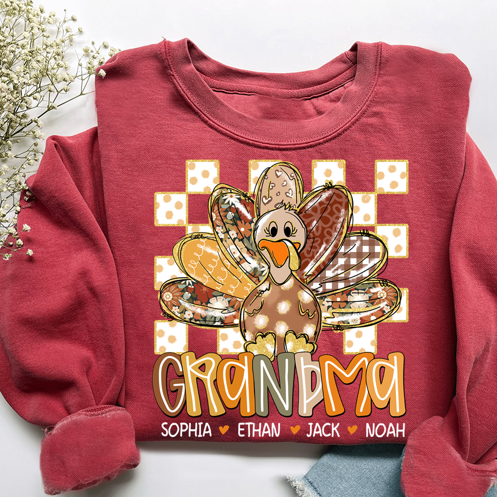 Thanksgiving Girly Fall For Gift Grandma And Kids