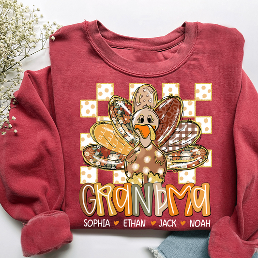 Thanksgiving Girly Fall For Gift Grandma And Kids