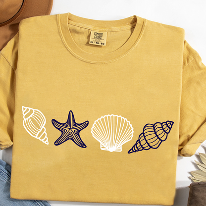 Comfort Colors® SeaShell Shirt, Beach T-Shirt, Summer Woman Shirt, Aesthetic Shirt, Ocean Lover Gift