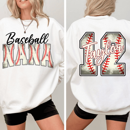 Personalized baseball Nana, Custom Baseball For Give Grandma And Kids