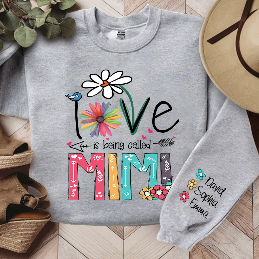 Love Is Being Called Mimi And Grandkids TH Sweatshirt