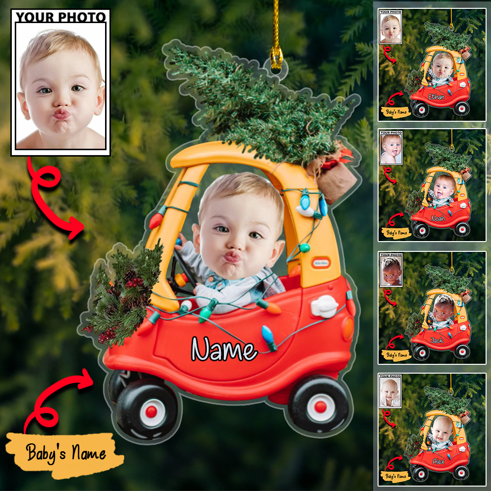 Personalized Acrylic Christmas Ornaments For Custom Car Trees Baby Photos