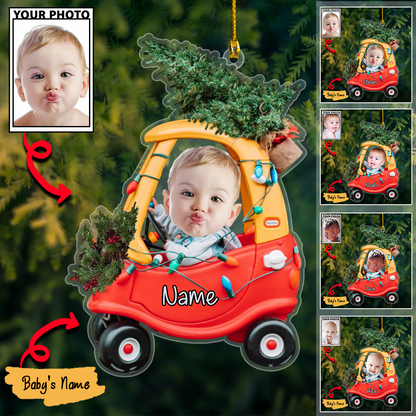 Personalized Acrylic Christmas Ornaments For Custom Car Trees Baby Photos