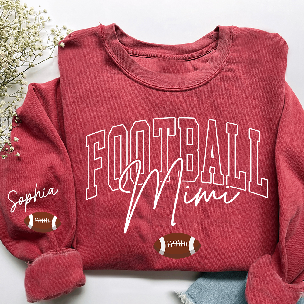 Personalized Mimi Baseball Sweatshirt, Custom Gifts for Grandma and Grandchild