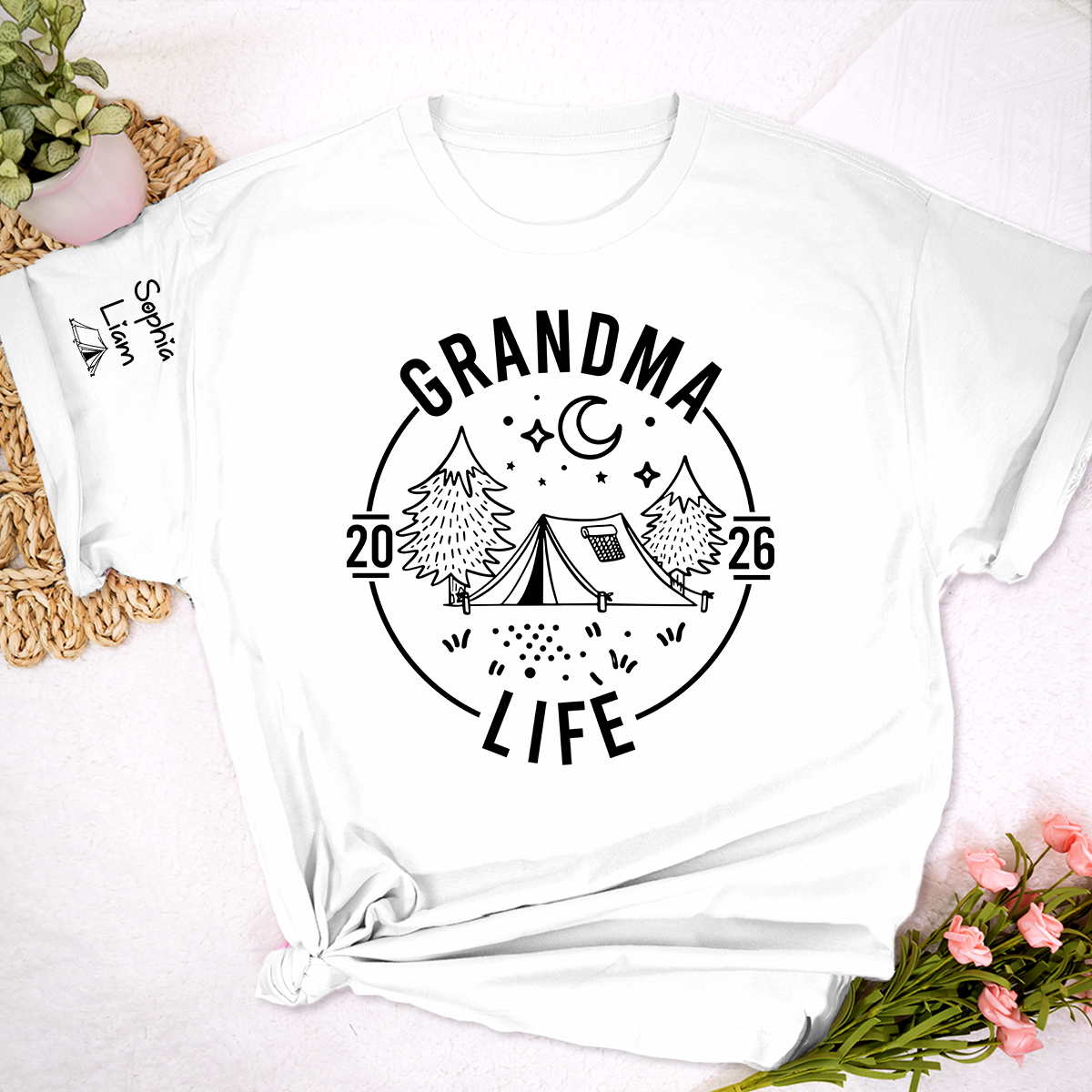 Grandma Life Shirt, Camping Graphic Design, Personalized Year 2026, Outdoor Adventure Gift for Grandma
