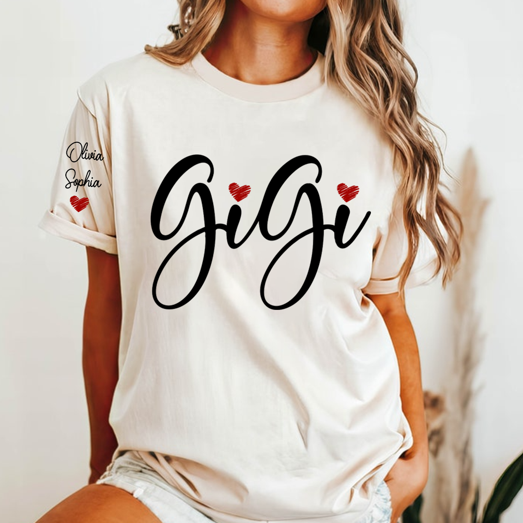 Gigi And Kids Custom T-Shirt 2025, Gift For Grandma