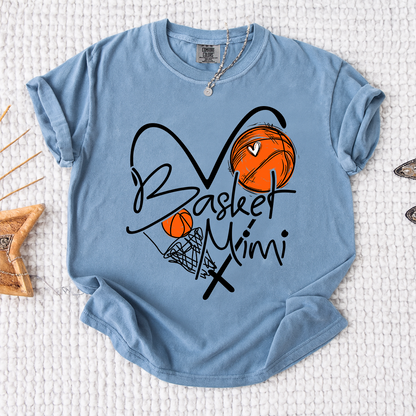 Comfort Basketball Mimi Shirt Personalized with Grandkids Names, For Gift Grandma