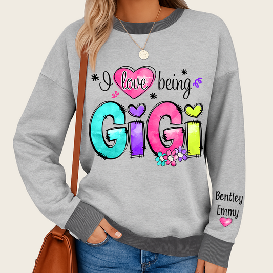 Personalized I Love Being Gigi Color 2025 Sweatshirt Mix