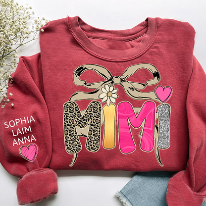 Floral Fall Style Design, Custom Mimi Gifts for Grandma and Kids