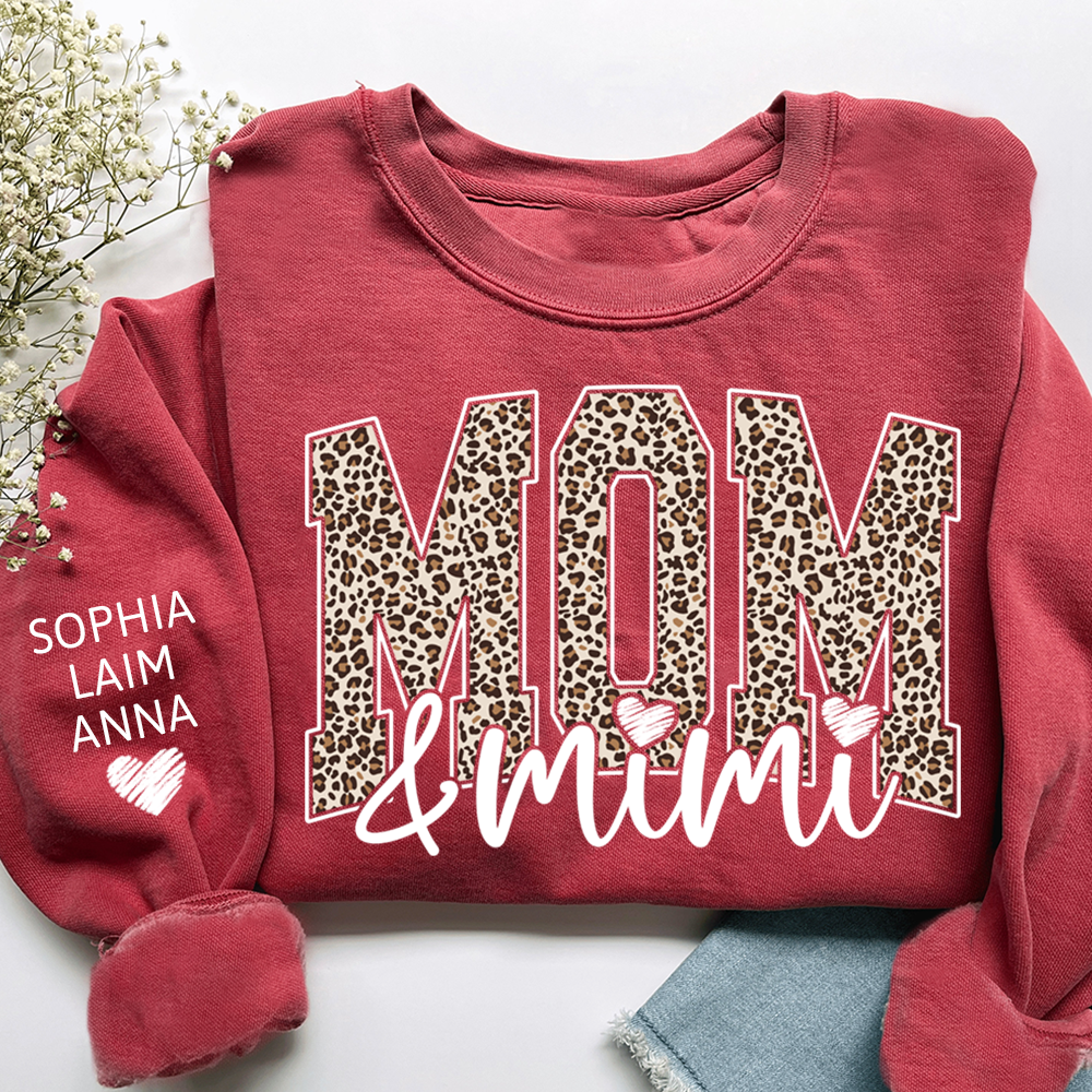 Personalized Mom & Grandma Sweatshirt, Custom Grandkids Names, Grandma Gift