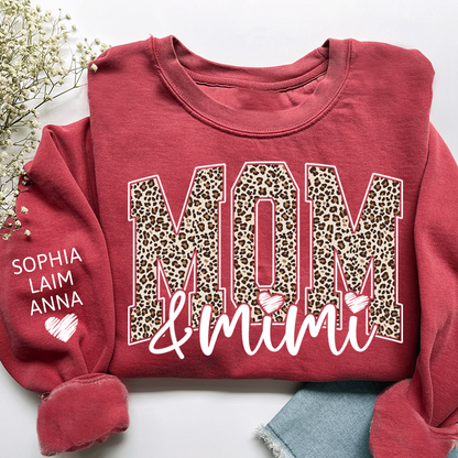 Personalized Mom & Grandma Sweatshirt, Custom Grandkids Names, Grandma Gift