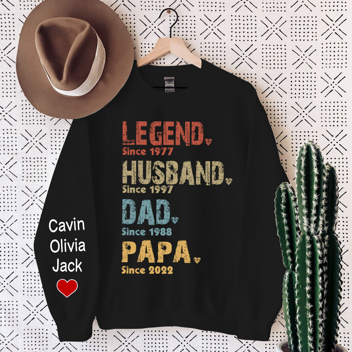 Personalized Legend Husband Dad Papa, Gift For Grandpa Sweatshirt