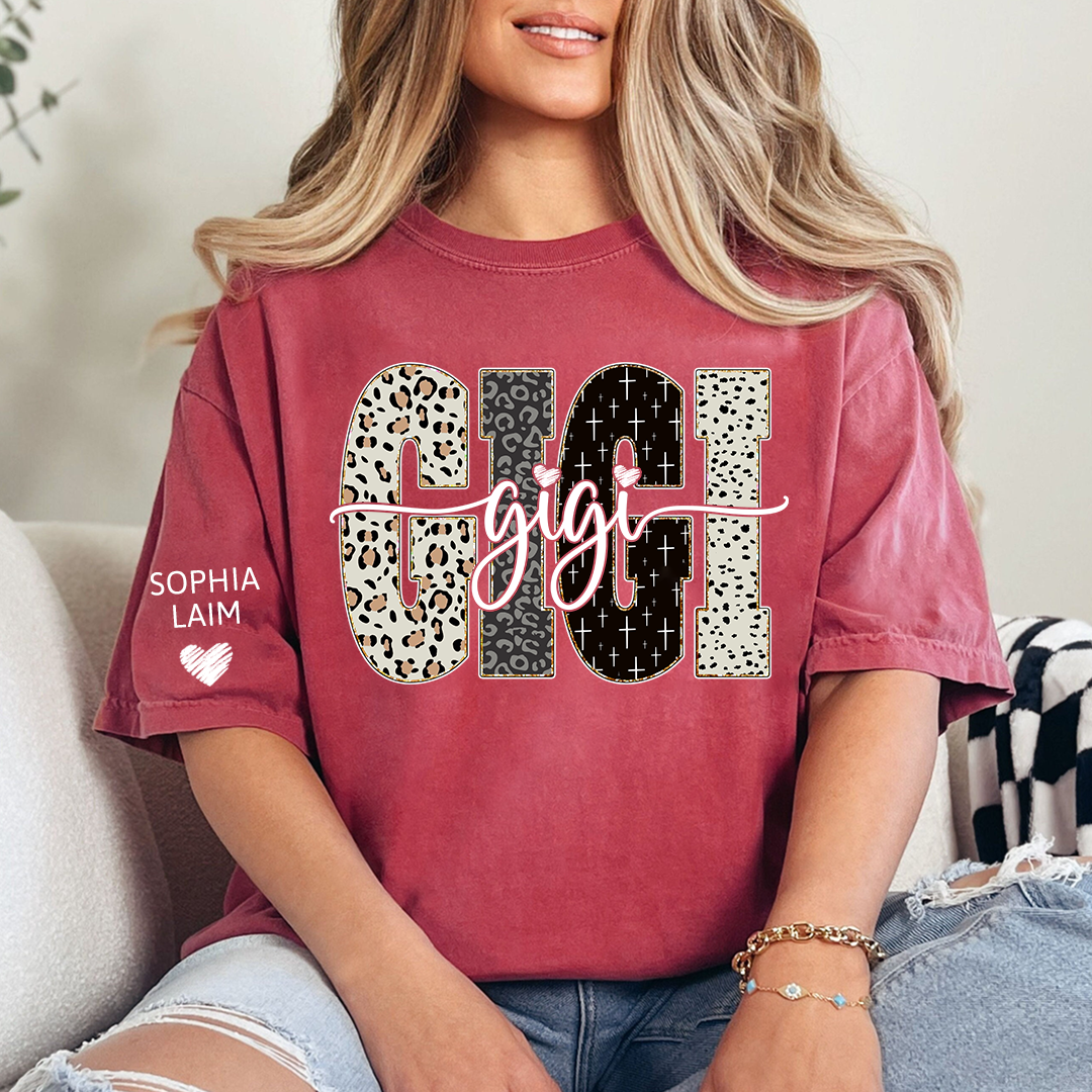 Custom Gigi Shirt Bible Style Design, Custom T-shirt Gift For Gigi And Her Grandchildren