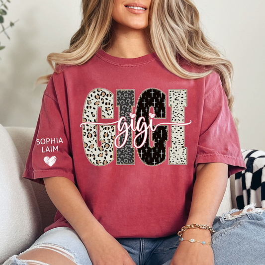 Custom Gigi Shirt Bible Style Design, Custom T-shirt Gift For Gigi And Her Grandchildren