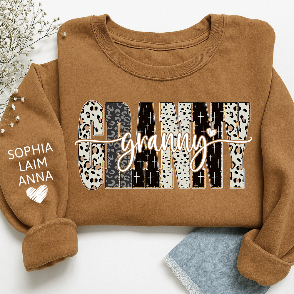 Custom Bible Style Granny Sweatshirt – Personalized Gift for Mom, Mama, or Grandma with Grandkids’ Names
