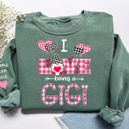 Valentine I Love Being a Gigi, For Gift Grandma And Kids