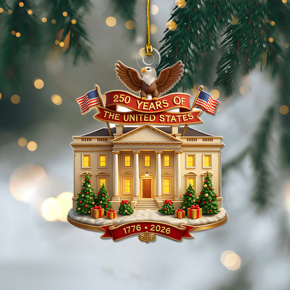 White House Christmas Ornament 2026 – 250 Years of the United States Patriotic Decoration 1776–2026