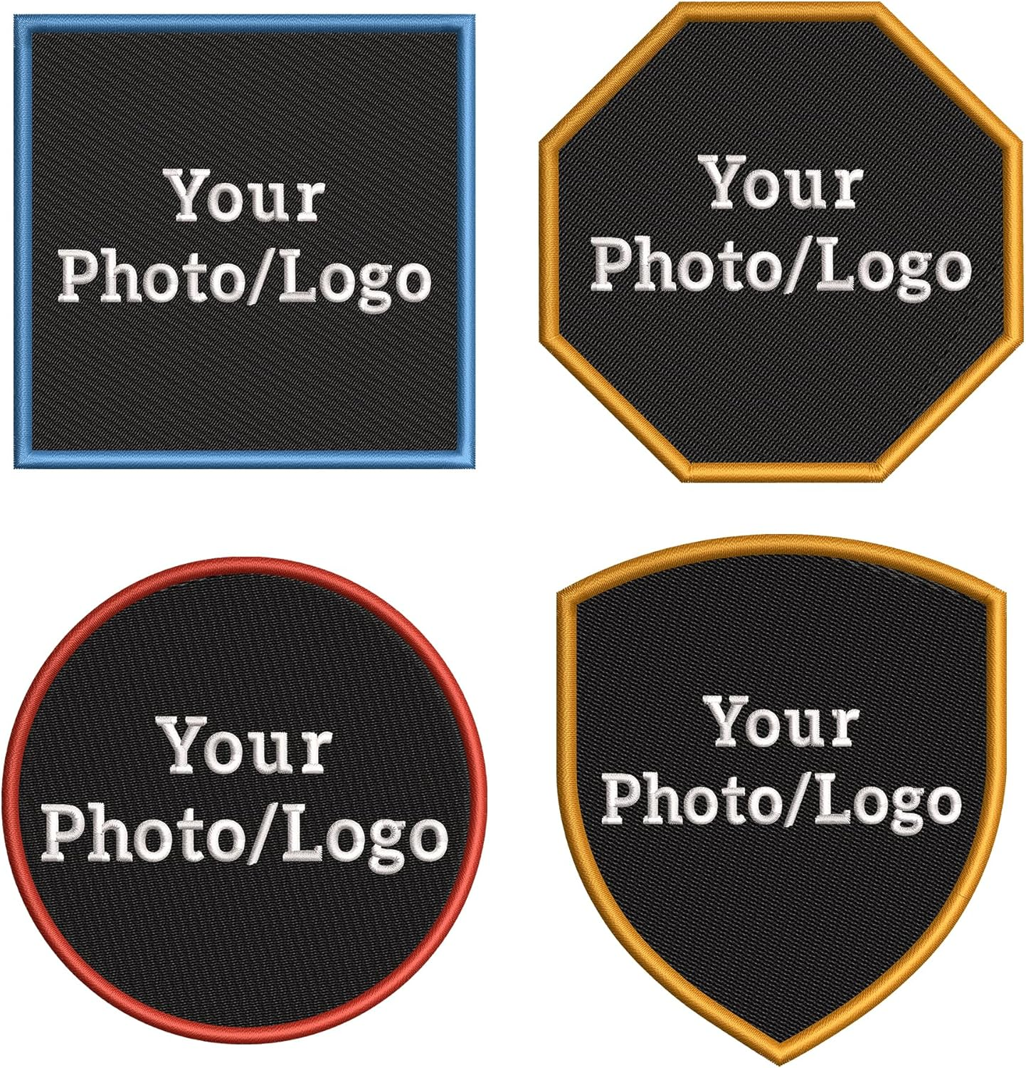 Custom Embroidered Name Patch, 2"–11", Hook & Loop, Iron-On or Sew-On Polycotton Patch for Tactical Vest, Jacket, Backpack