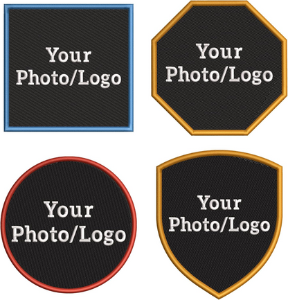 Custom Embroidered Name Patch, 2"–11", Hook & Loop, Iron-On or Sew-On Polycotton Patch for Tactical Vest, Jacket, Backpack