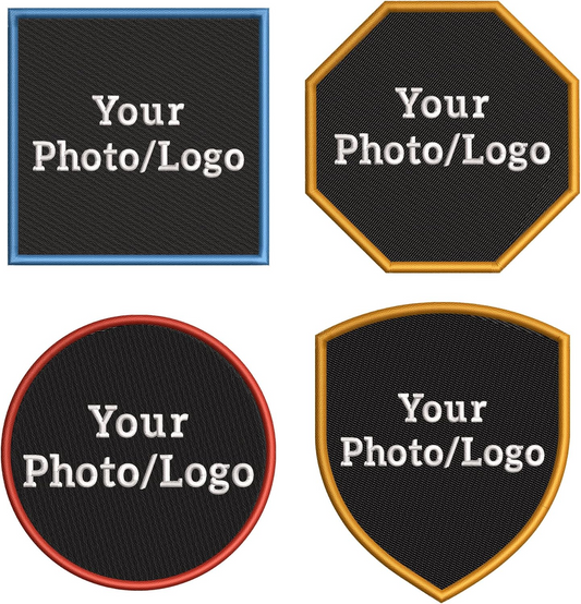 Custom Embroidered Name Patch, 2"–11", Hook & Loop, Iron-On or Sew-On Polycotton Patch for Tactical Vest, Jacket, Backpack