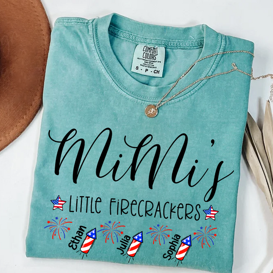 Comfort Colors® Mimi's Little Firecrackers 4th Of July Shirt, Gift For Grandma T-Shirt