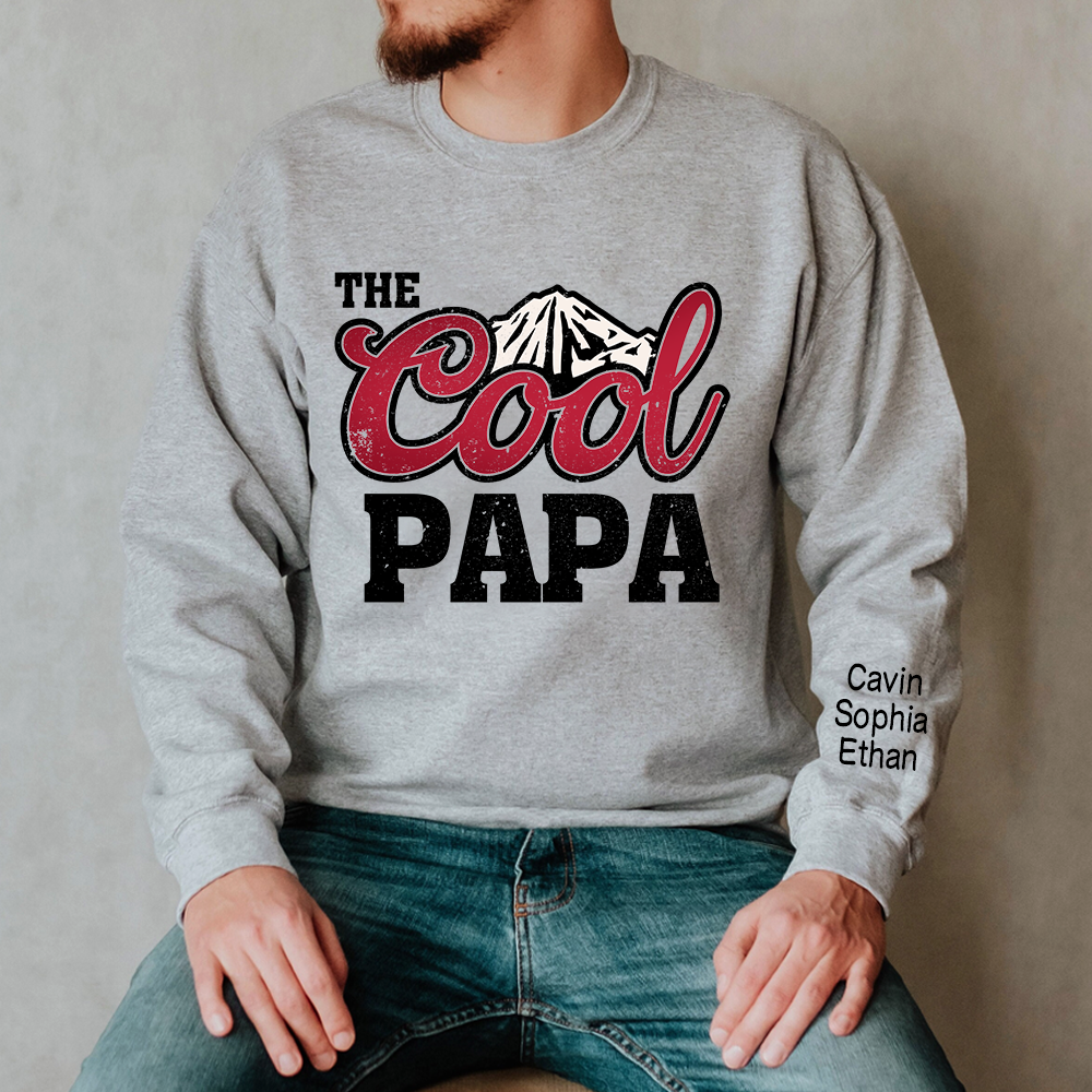 The Cool Papa And Grandkids Sweatshirt