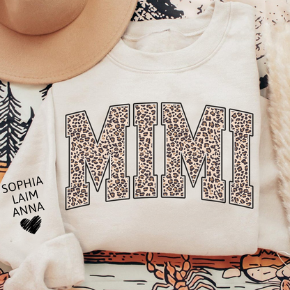 Leopard Style Design, Custom Mimi Gifts for Grandma and Kids
