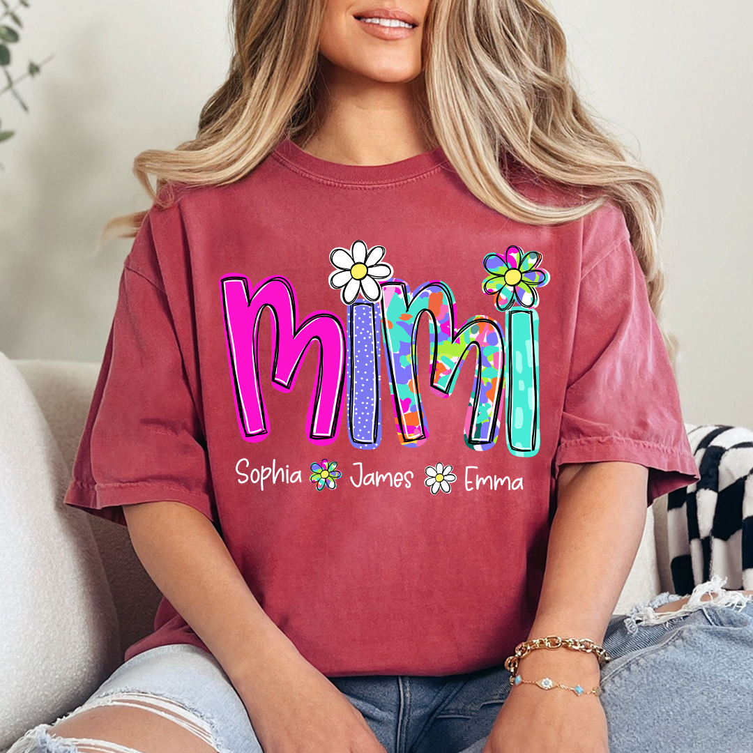 Personalized Summer Mimi Sweatshirt, Custom Nickname For Grandma And Kids