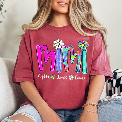 Personalized Summer Mimi Sweatshirt, Custom Nickname For Grandma And Kids