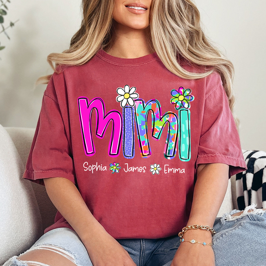 Personalized Summer Mimi Sweatshirt, Custom Nickname For Grandma And Kids