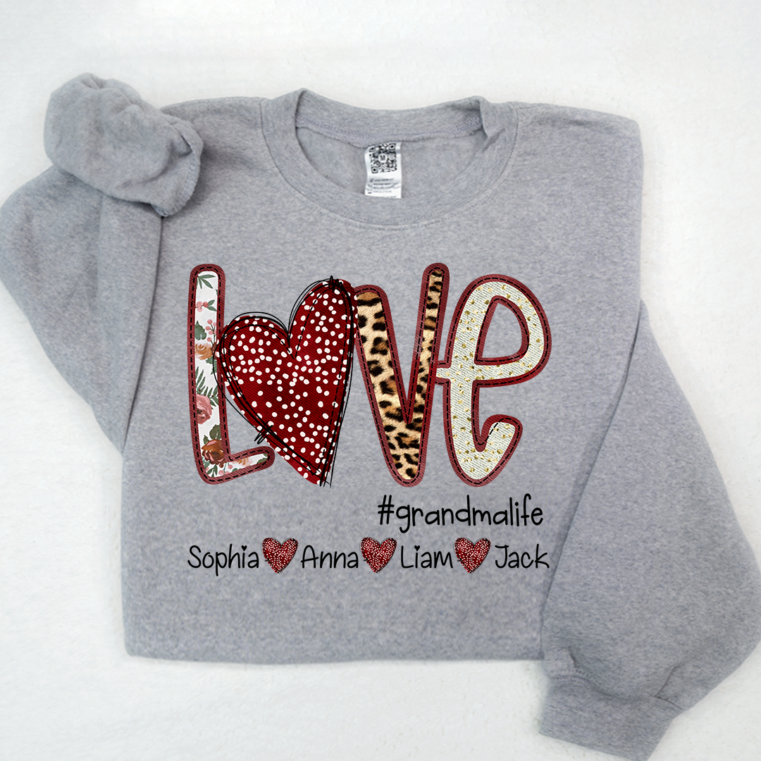 Love Heart Grandma Life And Kids LTP01