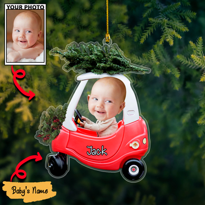Personalized Acrylic Christmas Ornaments For Custom Car Trees Baby Photos