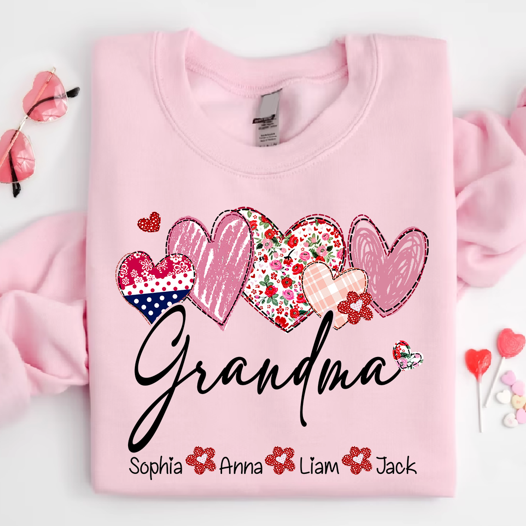 Valentine's Day Heart Grandma Life And Kids LTP01