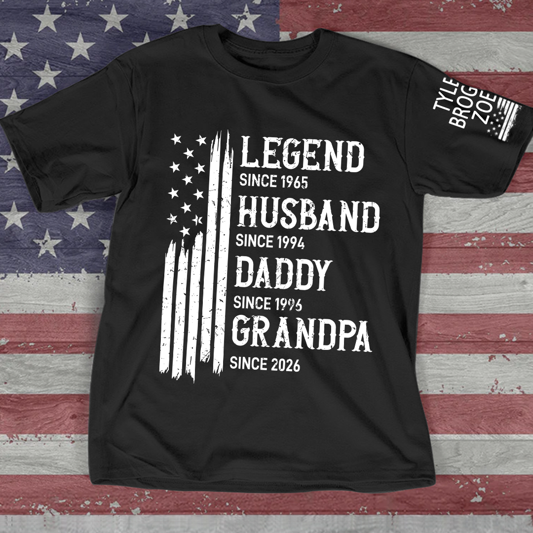 Personalized Legend Husband Dad Grandpa Custom with Custom Grankids Names