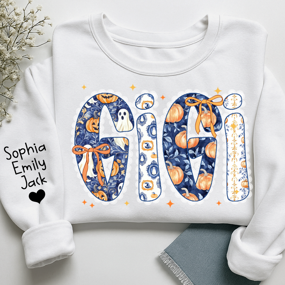 Personalized Fall Pumpkin, Custom Gifts for Gigi and Kids